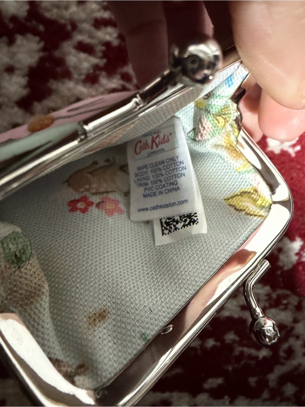 Cath Kidston Pink Mouse Kiss Lock Coin Purse - Picture 8 of 11